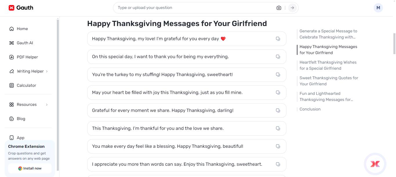 Creating Happy Thanksgiving Message To Girlfriend: A Handbook For Expressing Thankfulness